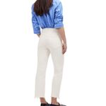 Madewell NWT The 90s Straight Crop Jeans Tile White Raw Hem High Rise Size 32 Photo 2