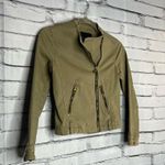 ZARA  BASIC Tan Cargo Utility Jacket XS Full Zip Asymmetrical Y2K Streetwear Photo 1