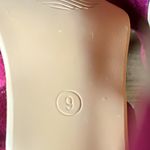 Elegant Allegra K Women's Dark Red Solid Open Toe Lace Up Stiletto Heels Pink Size 9 Photo 12