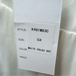 Unique Vintage NEW  Polka Dot Lamar Bridal Swing Midi Dress Ivory White 5X NWT Photo 13