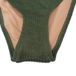 J.Crew New Green Textured Cheeky Bikini Swim Bathing Suit Bottom Women's Medium Photo 4
