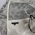 David Meister Silver Geo Illusion Lace Overlay Sheath Party Dress 6 Wedding FLAW Photo 11