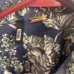 Adam Lippes  front tie button down floral cropped top USA size XS mother of pearl Photo 3