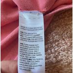 Chico's  Women's Heathered Coral Crew neck Long Sleeve Curved Hem Sweater Size1/S Photo 2