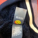 Aerie Womens Cozy Navy Blue Fleece Fuzzy Oversized Crewneck Sweater Size S Photo 3