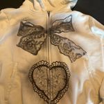 Opening Ceremony Lace Spray Paint Short Hoodie Photo 7