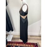 Badgley Mischka  Black Lace Gown Formal Evening Dress Sleeveless USA Made Photo 8