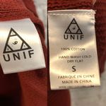 Unif NWOT  x UO Waffle Knit Red Side ZIP Tunic Top Photo 7