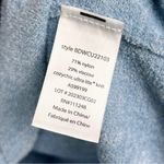 Barefoot Dreams NEW CozyChic Ultra Lite Short Sleeve Zip Up Hoodie XXS/XS Blue Photo 5