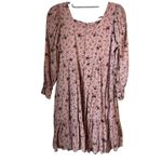 Madewell  Pink Floral Babydoll Dress - 2 Photo 2