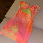 Revolve  Maeve Mini Dress in Orange Tie Dye Photo 4