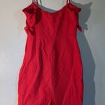 Abercrombie & Fitch off shoulder tie bodycon dress women size small red Photo 3