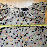 Attention  Leopard Animal Print Ruffle Sleeve Top in Tan/Orange/Pink - Size Small Photo 3