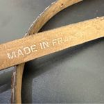 Vintage Brown Snakeskin Leather Gold Photo 12