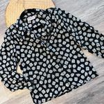 Pendleton Vintage 90’s  crown printed satin blouse‎ Photo 1