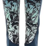 Sweaty Betty  Crop Blue Teal Woodland Yoga Workout Leggings Size XS Cropped Photo 3