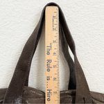 Vintage B. MAKOWSKY Two Tone Brown Genuine Leather Slouchy Satchel Crossbody Photo 9