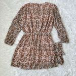 Pink Lily NEW WOMEN'S FOREVER AFTER ALL BROWN FLORAL BELTED DRESS Size Small Photo 12