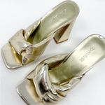 Open Edit Nordstrom Saydee Gold Metallic Puff Sandal Heel, NWOT, Size 5.5 Photo 4