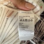 All saints white grid tee asymmetrical NWT XS Photo 2