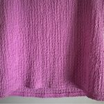 Old Navy  Short Sleeve Square-Neck Pink Textured Fitted Blouse Size Medium Photo 5