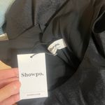 Showpo Black Dress With Flower Photo 6