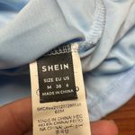 SheIn  SXY One Shoulder Bishop Sleeve Ruched Mesh Bodycon Dress size Med Photo 8