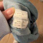 Denim Button Down Shirt Dress Size Small Blue Photo 5