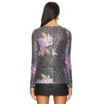 Free People NWT Intimately Gold Rush Black Combo Printed Sequin Long Sleeve Photo 1