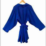 Victoria's Secret VICTORIA’S SECRET Vintage Gold Label Semi Sheer Royal Blue Kimono Robe Size S Photo 5