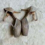De Blossom Collection  Gold Sparkle Embellished Heels 6.5 Photo 3