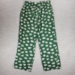 Old Navy Pajama Pants Womens M Green Polar Bear Print Cotton Drawstring Pockets Photo 1