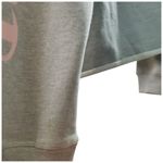 Champion Gray Hoodie with Pink Sleeve Logo- Cropped - Size Large Photo 4