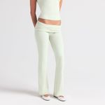 SKIMS  Cotton Jersey Foldover Pant in Spearmint, Size 2XL Photo 2