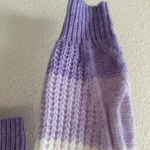 No Boundaries  Lavender and White Cowl Neck Sweater Photo 3