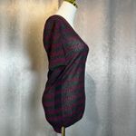 Burberry  London Knit Mini Dress Striped Purple Black Short Sleeve S Photo 2