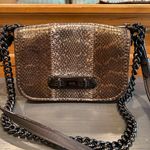 Coach Swagger 20 Metallic Striped Mixed Snakeskin Leather Shoulder Crossbody Bag Photo 1
