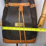 TED LAPIDUS Paris Monogram Leather Drawstring Bucket Crossbody Shoulder Bag Photo 11