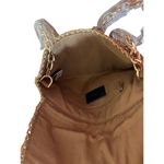 SFERA Straw Clutch Removable Gold Tone Chain Link Shoulder Strap 10" x 7" NWOT Photo 5