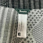 Roots  Open Cardigan Black/Gray & White One Size Photo 2