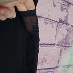 Glyder  THICK KNIT WIDE TOP WAISTBAND YOGA ATHLETIC BLACK LEGGINGS LARGE Photo 3