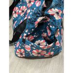 New Sivaletis 22” Large Duffle Bag with Shoe Pocket Navy Floral Weekender Gym Blue Photo 7