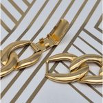 Vintage Napier Statement Chain Necklace Bold Classy Gold Tone Curb Link 24" Flat Photo 7