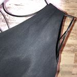 David's Bridal David’s bridal bridesmaids dress black one shoulder knee high dress 4 chiffon Photo 4