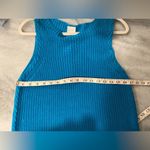 cupio NWT  Size XL Scoop Neck Sleeveless Cotton Teal Blue Knit Vest Top Cotton Photo 8