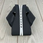 Sorel Women's Cameron Flatform Mule Sandals US9.5 Black & Sea Salt $125 Photo 3