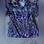 Zengery purple and black leopard print raincoat size‎ (2) large Photo 1