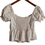 Urban Romantics  Women Cropped Top M Peach Smock Babydoll Coquette Retro‎ Y2K Photo 2