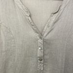 Blu Orchid Italian Linen Dress Tunic cap sleeve cream size Medium Photo 6