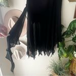 TADASHI COLLECTION 100% silk maxi skirt Women’s SIZE‎ 12 fairy witchy whimsigoth Black Photo 3